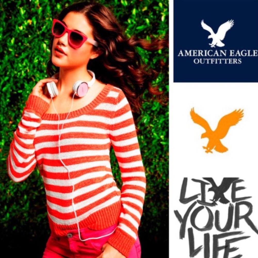 AEO Beach Striped Sweater